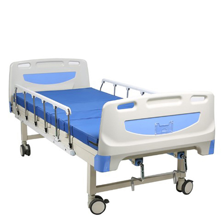 Patul de spital manual cu două manivele de bord ABS pentru Clinc și spital