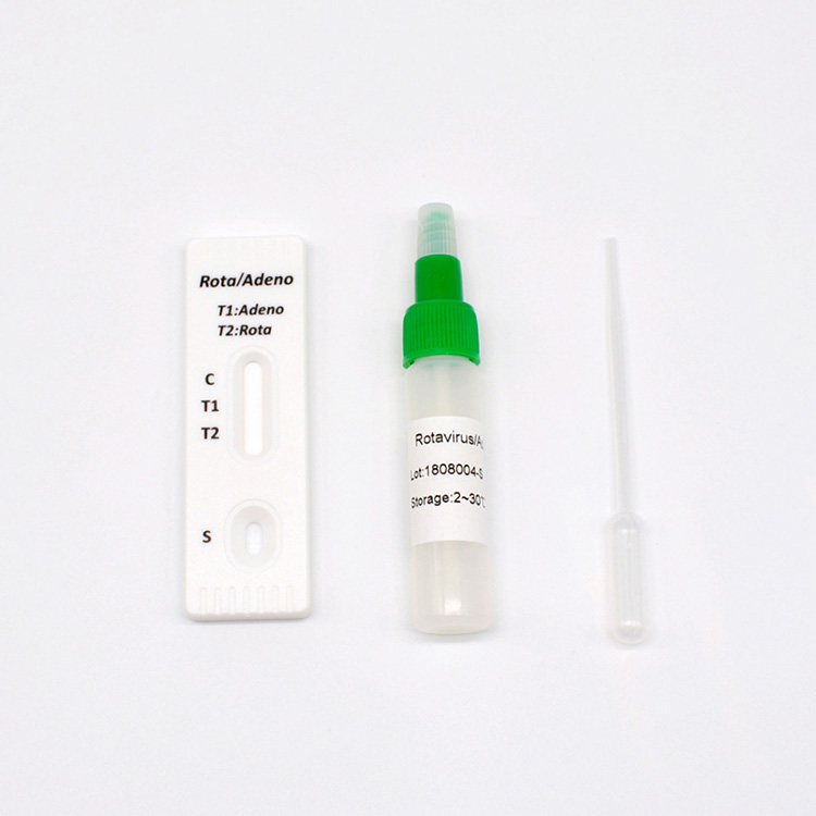 Kit de testare rapidă combinată pentru adenovirusul rotavirus (fecale).